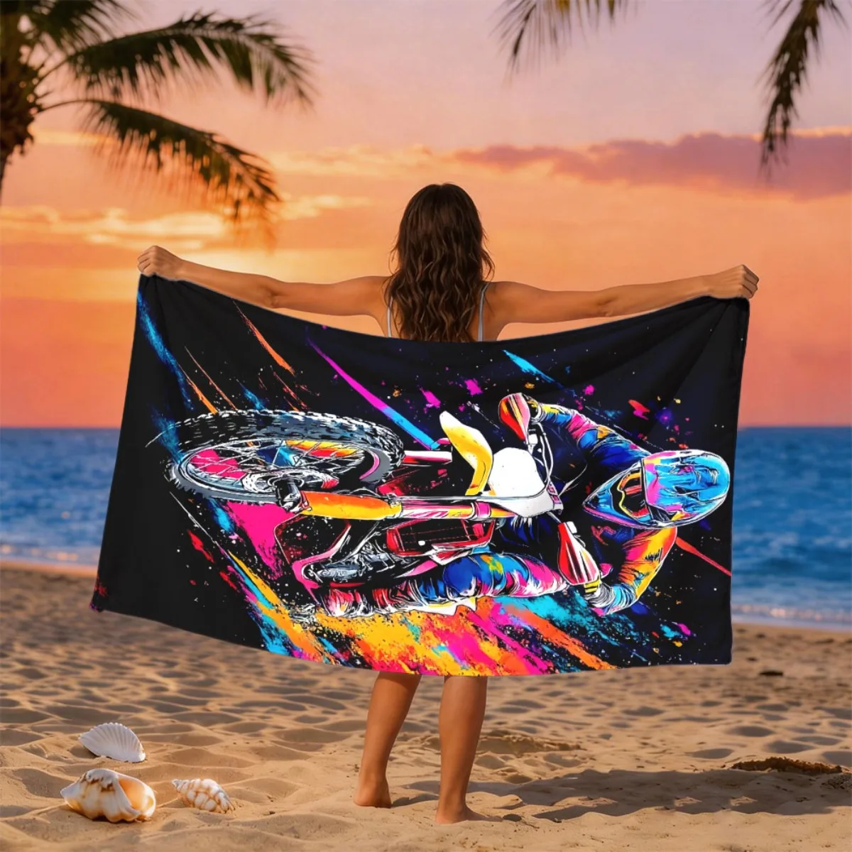 Sarong Men Wrap - Duży, luźny ręcznik plażowy dla kobiet