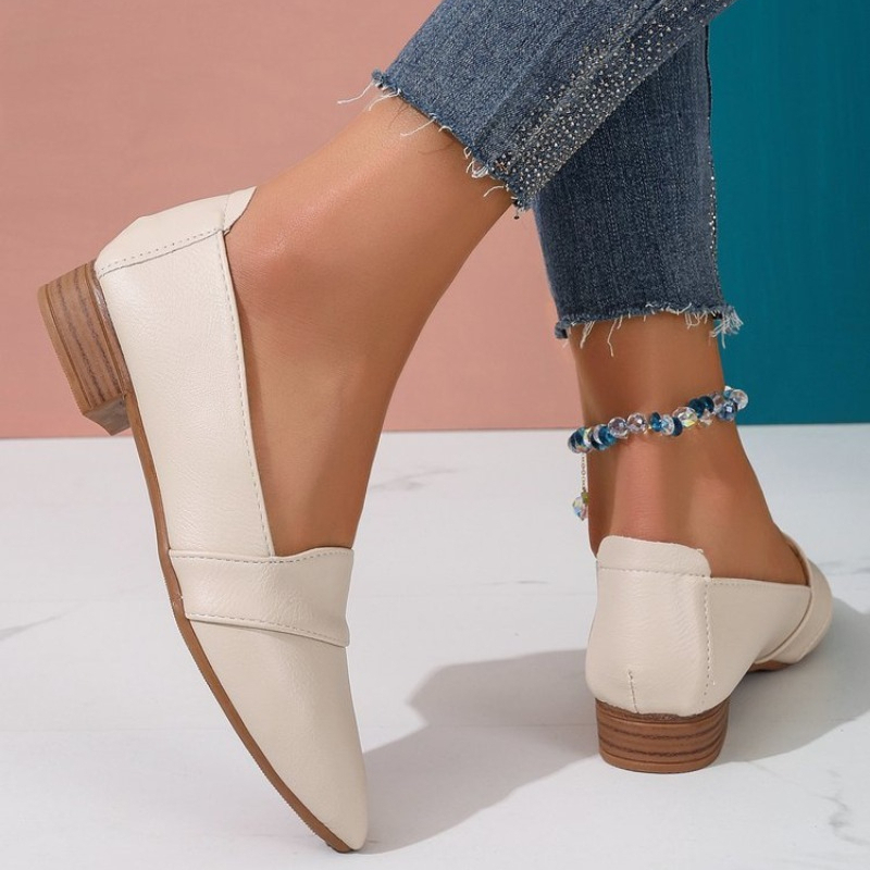 Wsuwane buty damskie, płaskie, – Casual Sandal Leather recenzja i cena