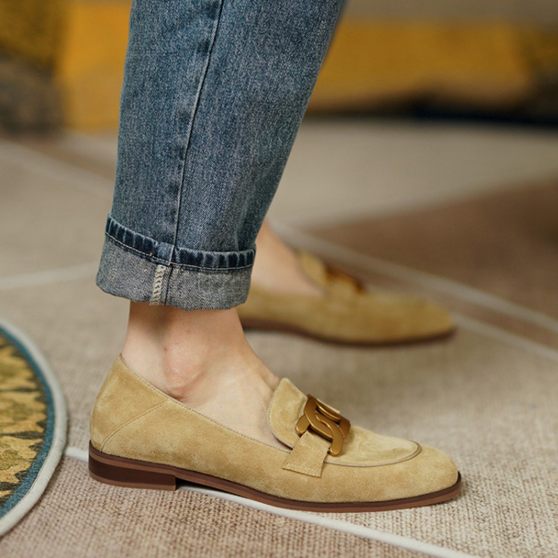 Zamszowe damskie mokasyny wios – Casual Sandal Leather recenzja i cena