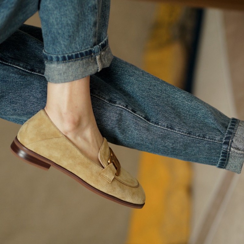 Zamszowe damskie mokasyny wios – Casual Sandal Leather recenzja i cena