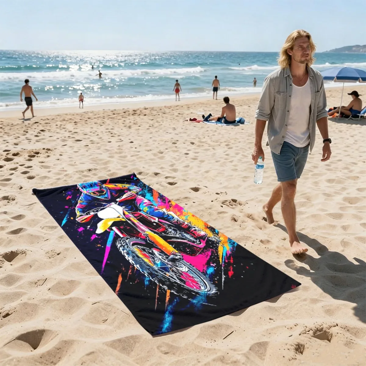 Duży, luźny ręcznik plażowy dl – Sarong Men Wrap recenzja i cena