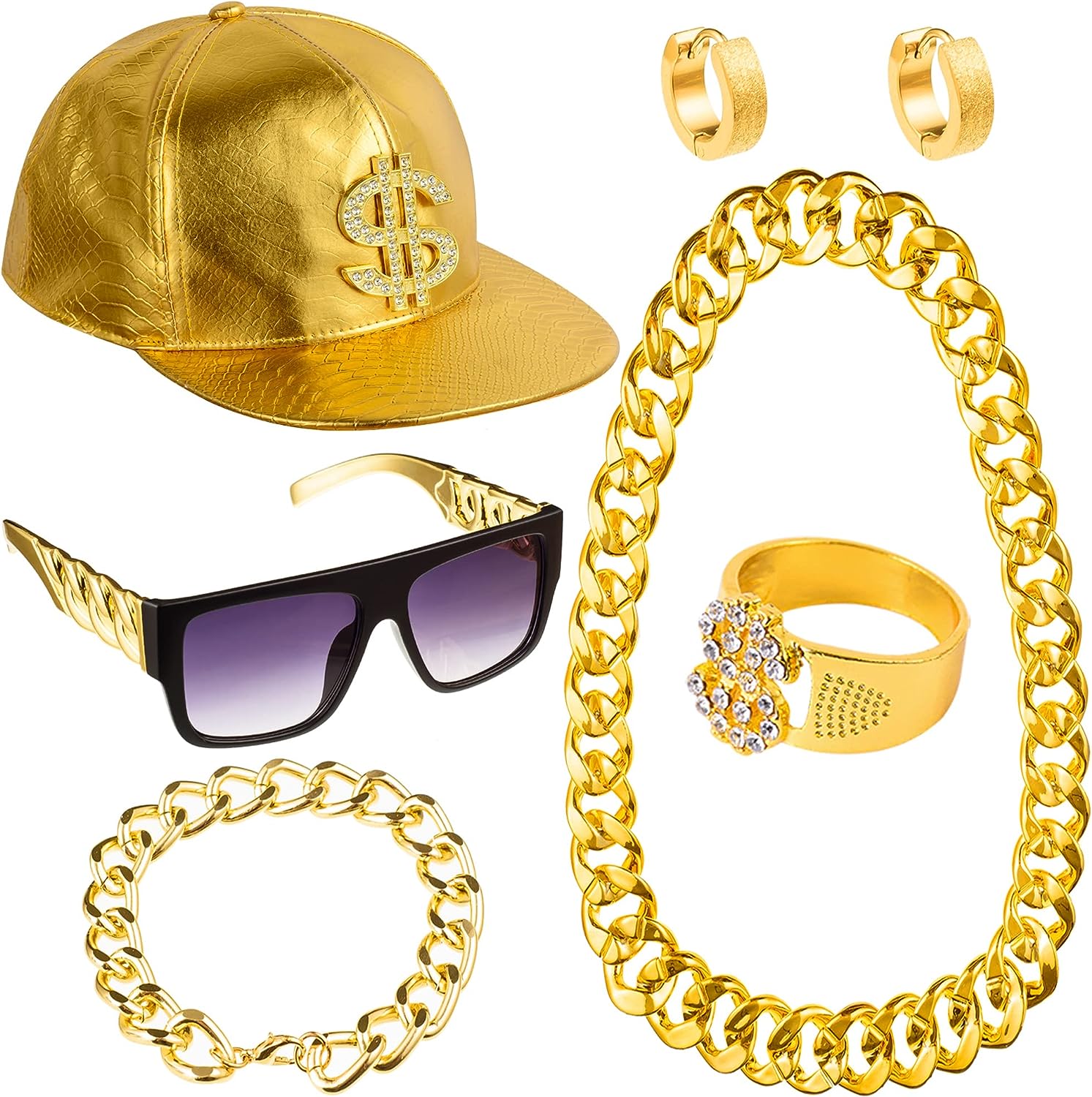 PESENAR 80s 90sHip Hop Costume – Sunglass Retainer Cord recenzja i cena